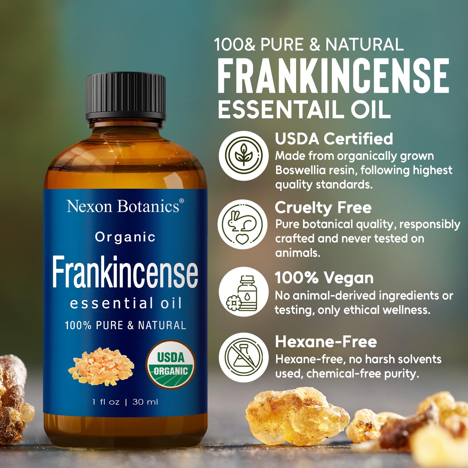 Amazon.co.jp: Organic Frankincense Essential Oil 30 ml - Boswellia